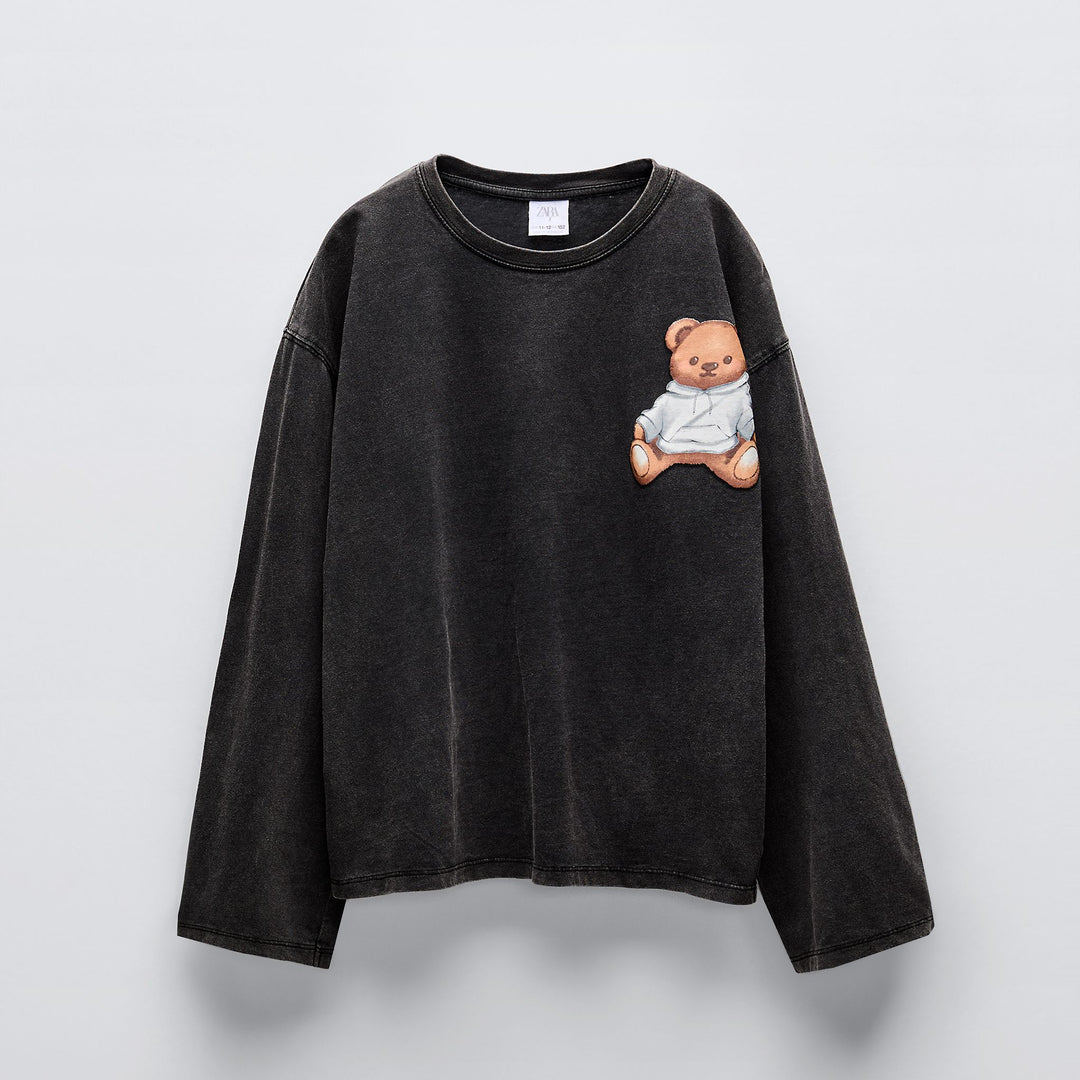 Moudda ZARA - T-shirt imprimé ours et texte - Tunisie 1