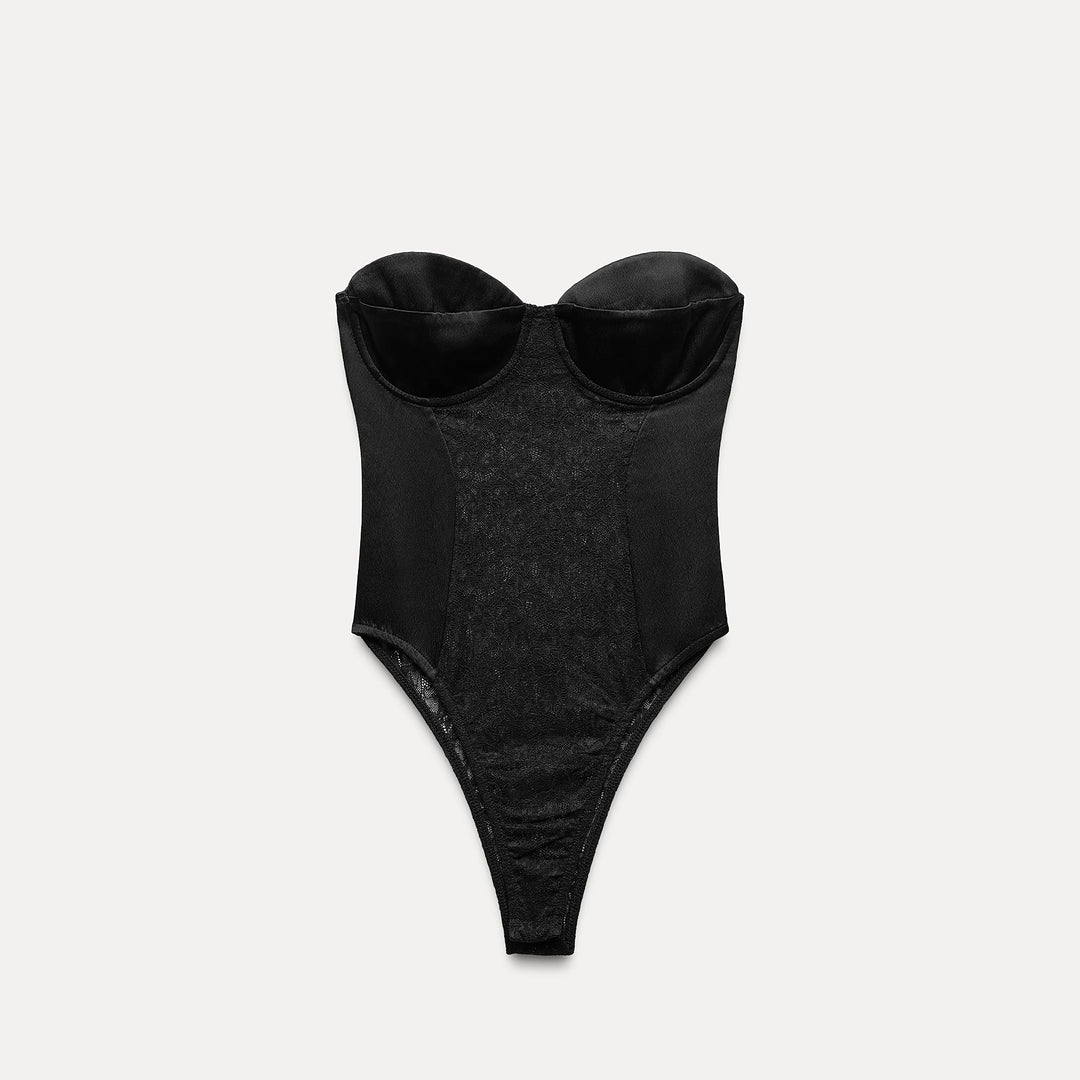 Moudda ZARA - Justaucorps satin et dentelle - Tunisie 2
