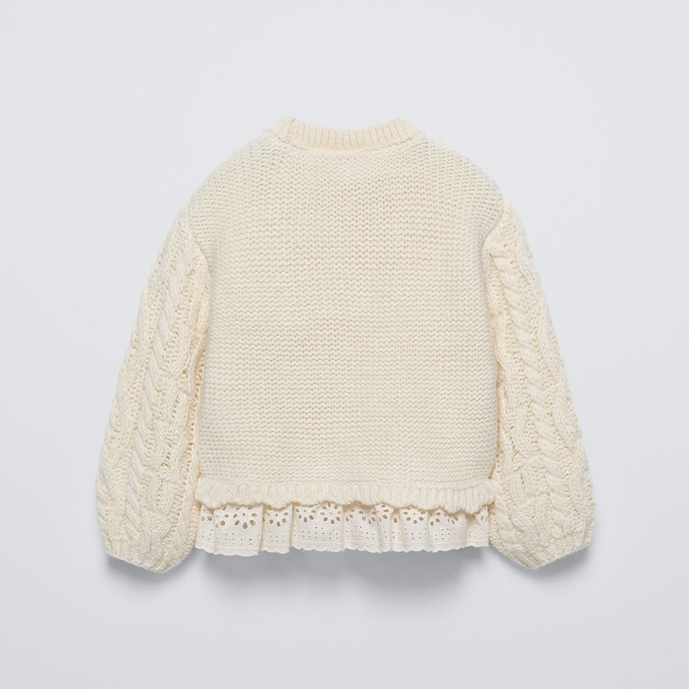 Moudda ZARA - Pull Enfant - Tresses & Dentelle Bas (6T) - Tunisie 2
