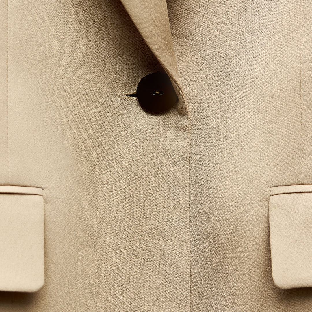 Moudda ZARA - Blazer Satiné Oversize à 1 Bouton - Tunisie 4