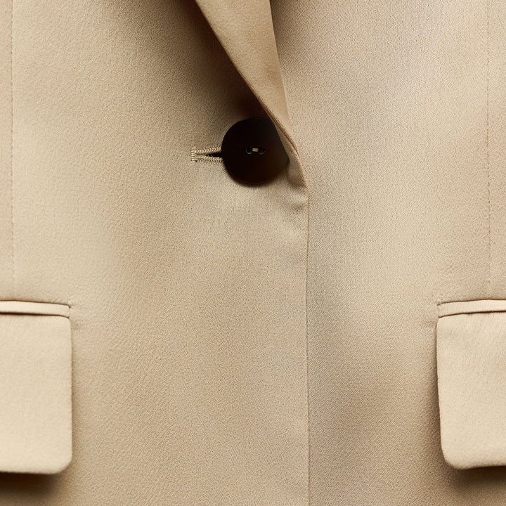 Moudda ZARA - Blazer Satiné Oversize à 1 Bouton - Tunisie 4