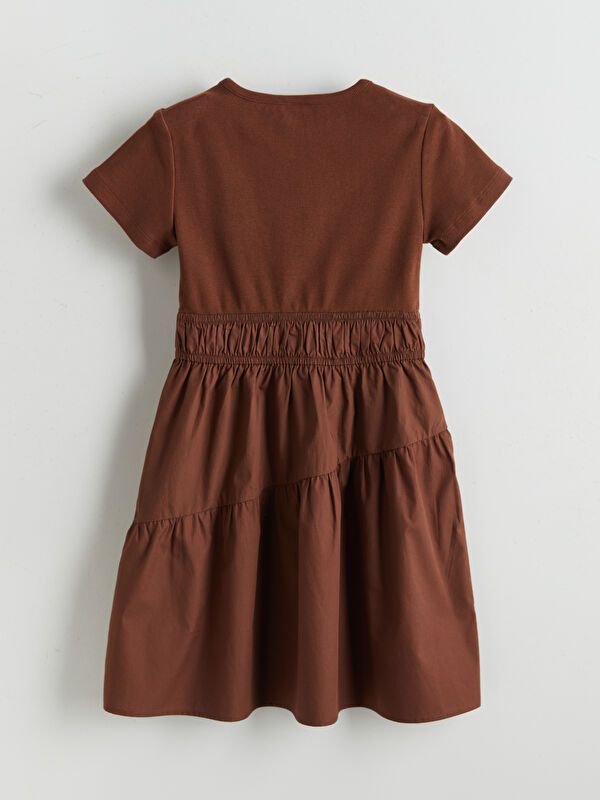 Moudda LC Waikiki - Robe tissée manches courtes Fille Brun - Tunisie 2