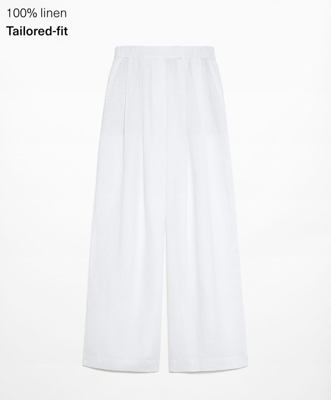 Moudda Oysho - Pantalon 100% Lin Coupe Tailleur Taille Haute - Tunisie 1