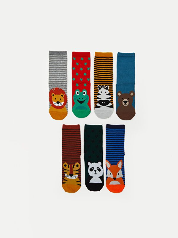 Moudda LC Waikiki - Chaussettes courtes Garçon Fil mélangé teint - Tunisie 1