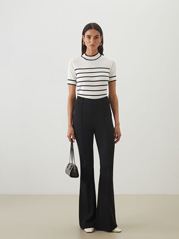 Moudda LC Waikiki - Pantalon tissé moyen Femme Noir - Tunisie 1