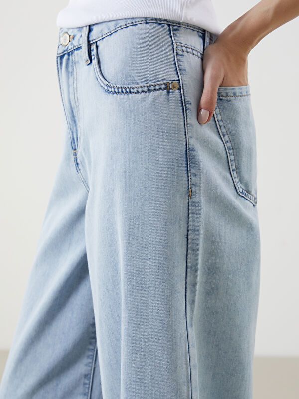 Moudda LC Waikiki - pantalon en jean tissé pour Femmes - Tunisie 3