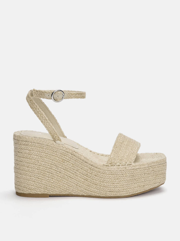 Moudda PULL & BEAR - Espadrilles à Talon en Jute Bracelet - Tunisie 1