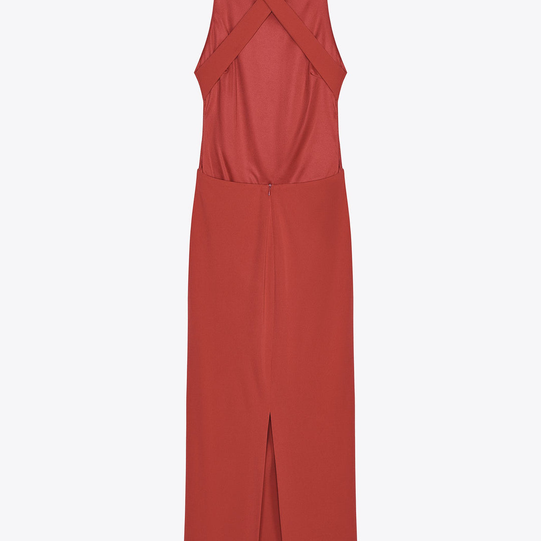 Moudda ZARA - Robe Midi Maille Halter - Dos Croisé & Riz Latéral - Tunisie 2