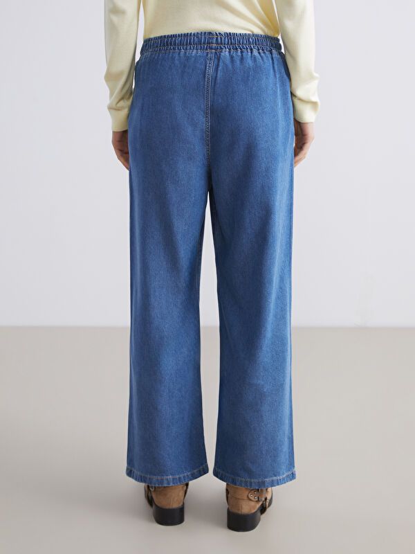 Moudda LC Waikiki - Pantalon jean tissé basique Femme Rodéo mid indigo - Tunisie 4