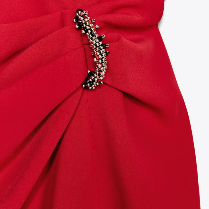 Moudda ZARA - Robe Midi Crêpe - Drapé Taille & Détail - Tunisie 3