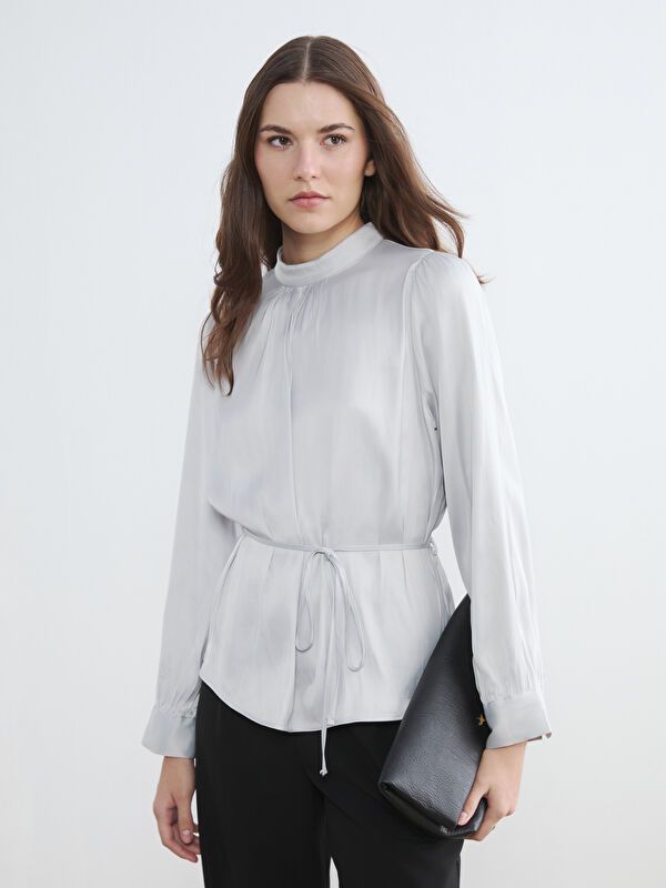 Moudda LC Waikiki - Chemisier (blouse) manches longues en tissu pour Femme - Tunisie 1