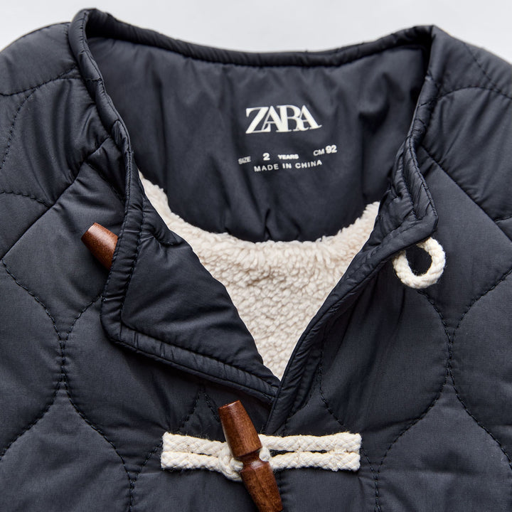 Moudda ZARA - Veste matelassée boutons pressions intérieur fausse fourrure - Tunisie 3
