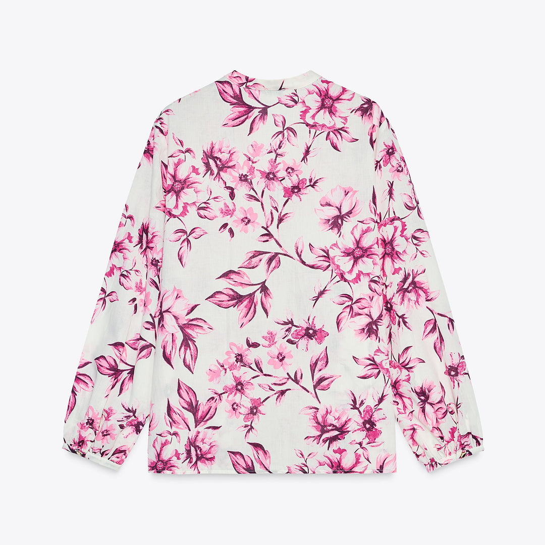 Moudda ZARA - Ensemble Blouse Coton Imprimée - Col Caja - Tunisie 2