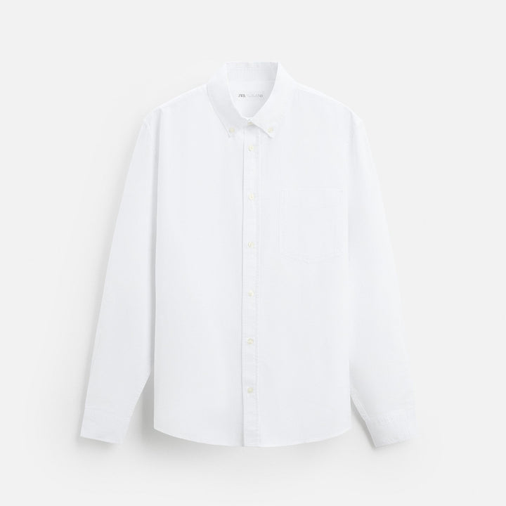 Moudda ZARA - Chemise Oxford - Boutonnée & 1 Poche - Tunisie 1