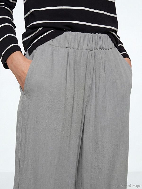 Moudda LC Waikiki - Pantalon léger en tissu pour Femme couleur Gris clair - Tunisie 3