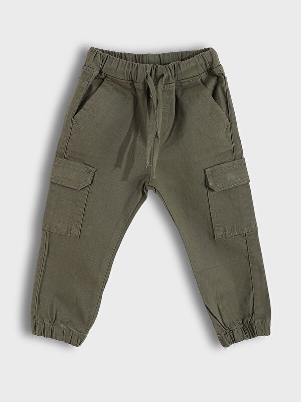 Moudda LC Waikiki - Pantalon tissé épais basique Garçon Kaki - Tunisie 1