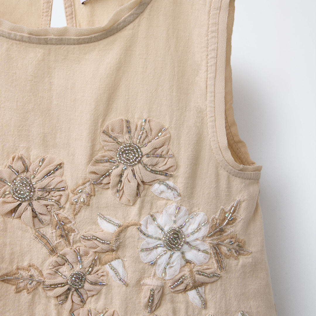 Moudda ZARA - Top Fille - Broderie Fleurs Positionnée - Tunisie 3