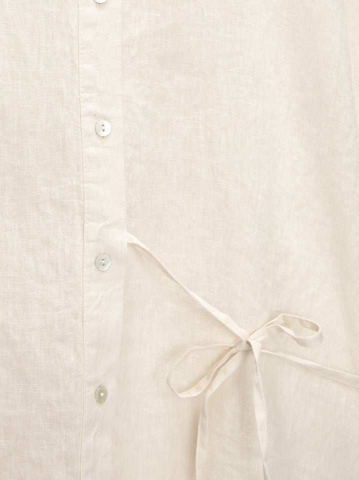 Moudda PULL & BEAR - Chemise Rustique Nœud Latéral 100% Lin - Tunisie 3