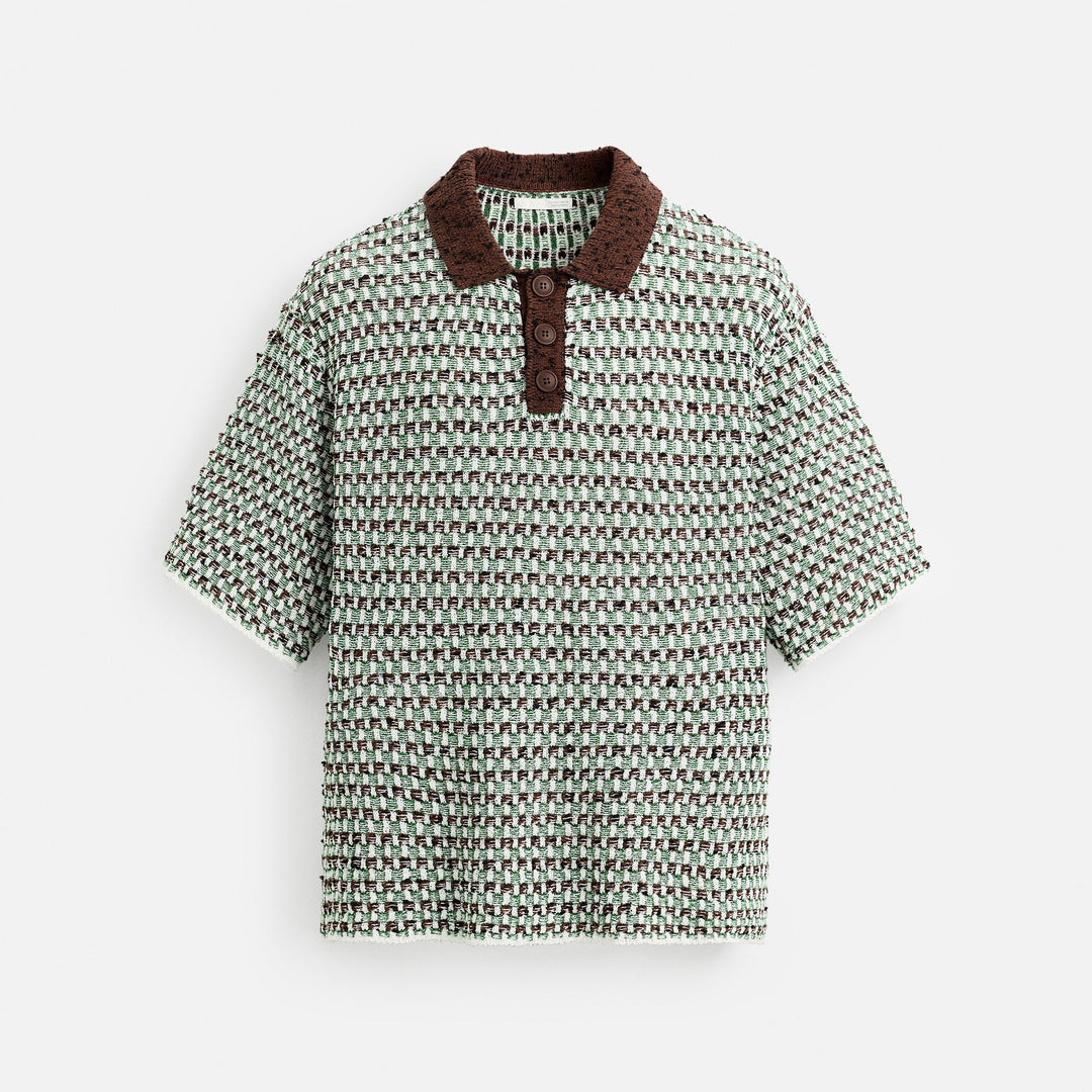 Moudda ZARA - Polo Manches Courtes - Jacquard & Boutons (Calor) - Tunisie 1