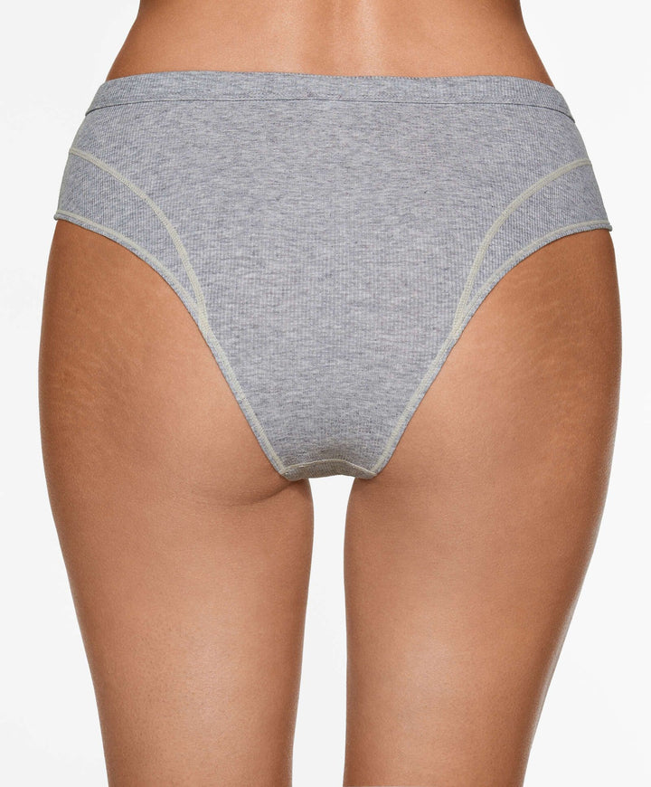 Moudda Oysho - Culotte 2D Coton Côtelé Collection Contraste Taille Haute - Tunisie 5
