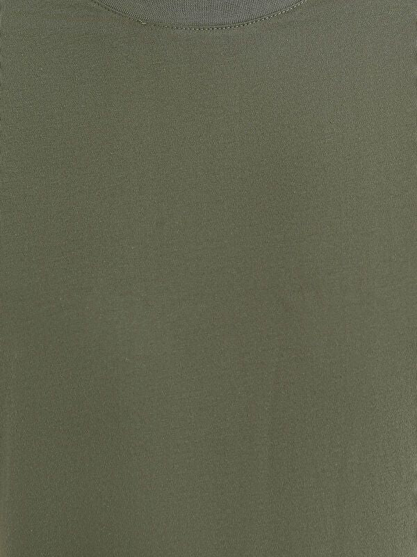 Moudda LC Waikiki - T-shirt jersey col rond manches courtes Homme Kaki - Tunisie 3