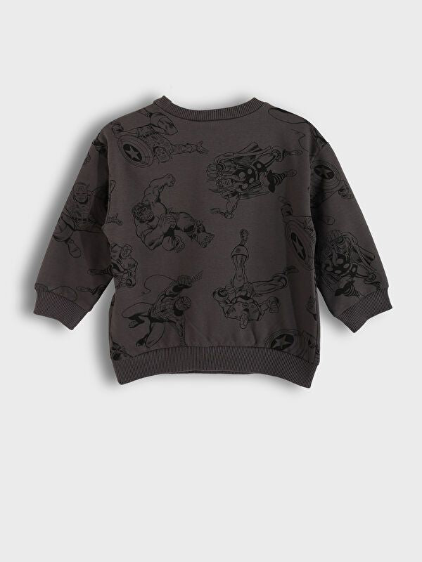 Moudda LC Waikiki - Ensemble jersey sous licence Garçon Imprimé gris foncé - Tunisie 4