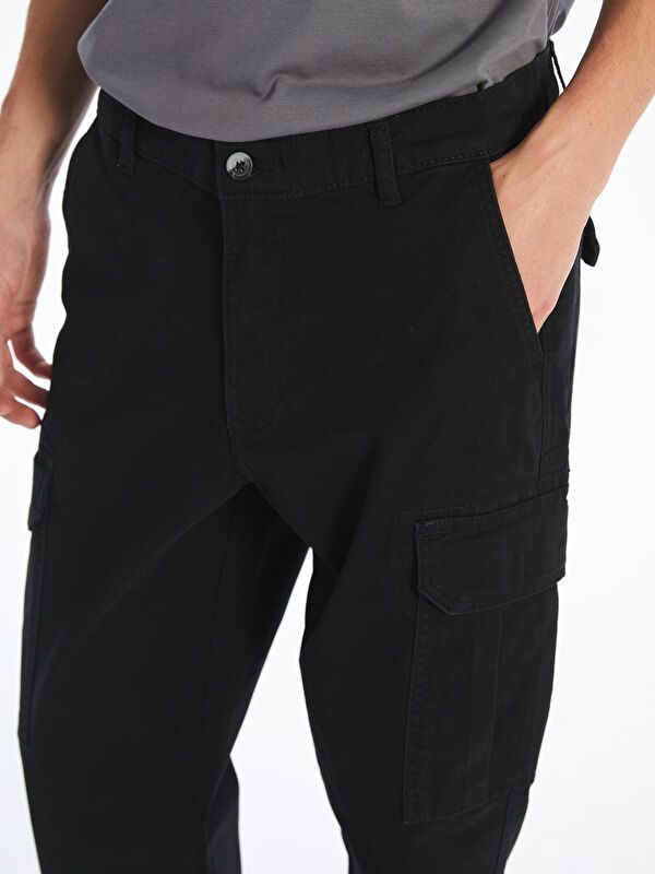 Moudda LC Waikiki - Pantalon cargo tissé Homme Noir - Tunisie 3