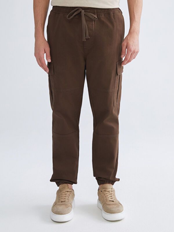 Moudda LC Waikiki - Pantalon cargo tissé Homme Brun foncé - Tunisie 2