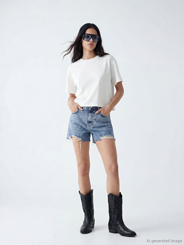Moudda LC Waikiki - Body manches courtes en jersey pour Femme - Tunisie 2