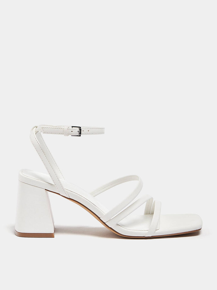 Moudda PULL & BEAR - Sandales à Talon à Brides Croisées Basiques - Tunisie 6