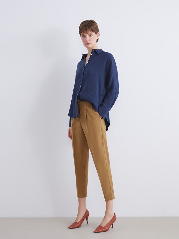 Moudda LC Waikiki - Pantalon tissé fin Femme Brun - Tunisie 1