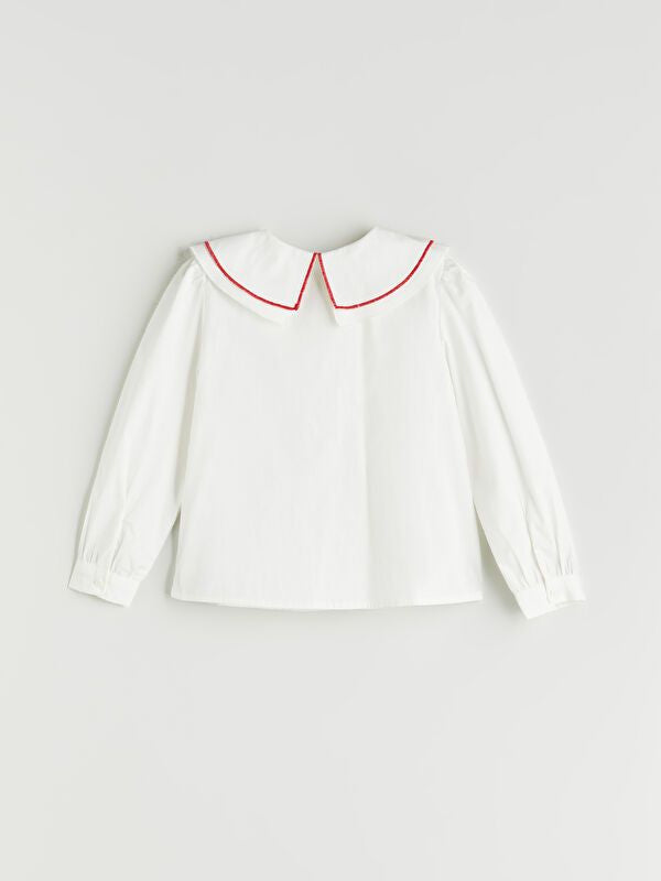 Moudda LC Waikiki - Chemise tissée manches longues Fille Ecru - Tunisie 2