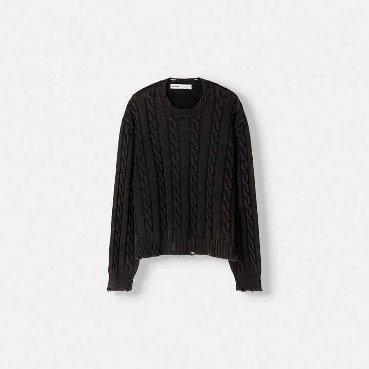 Moudda BERSHKA - Pull torsadé lavé - Tunisie 1