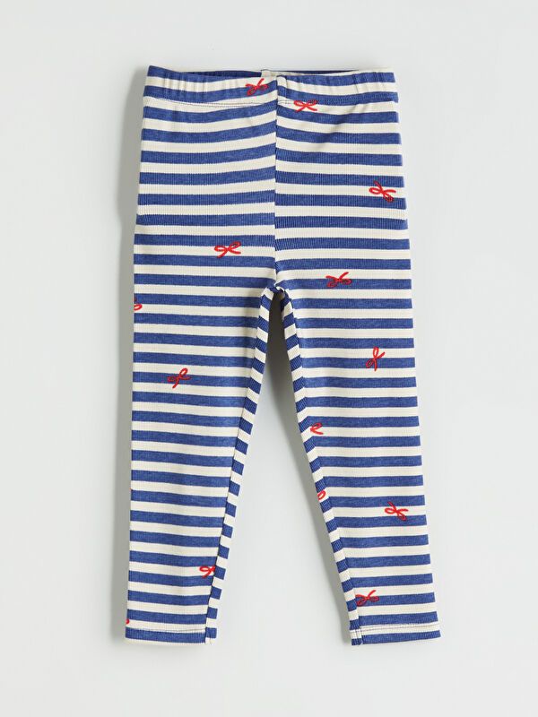 Moudda LC Waikiki - T-shirt en jersey stretch Fille Rayures marine - Tunisie 1