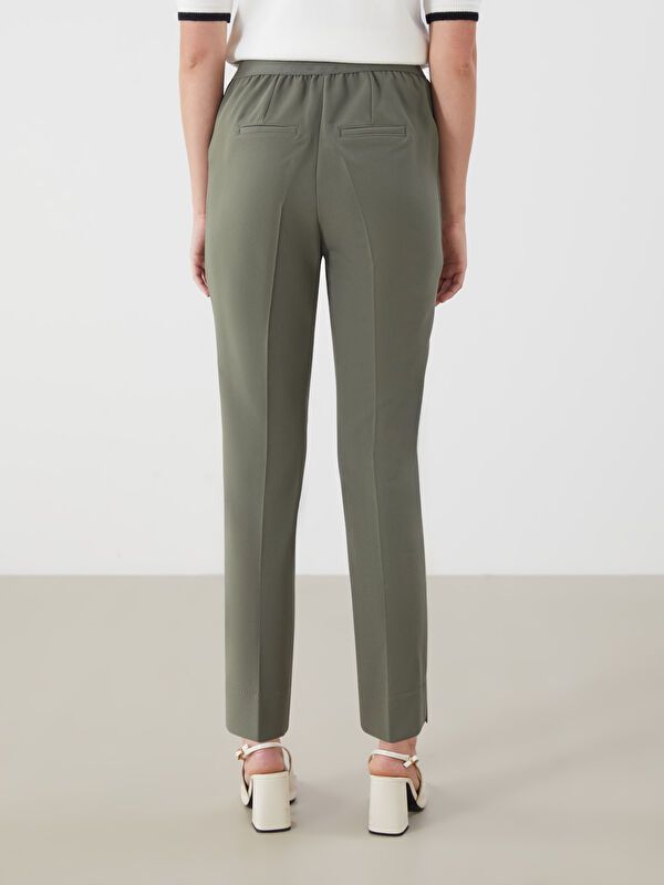 Moudda LC Waikiki - Pantalon tissé moyen Femme Kaki - Tunisie 4