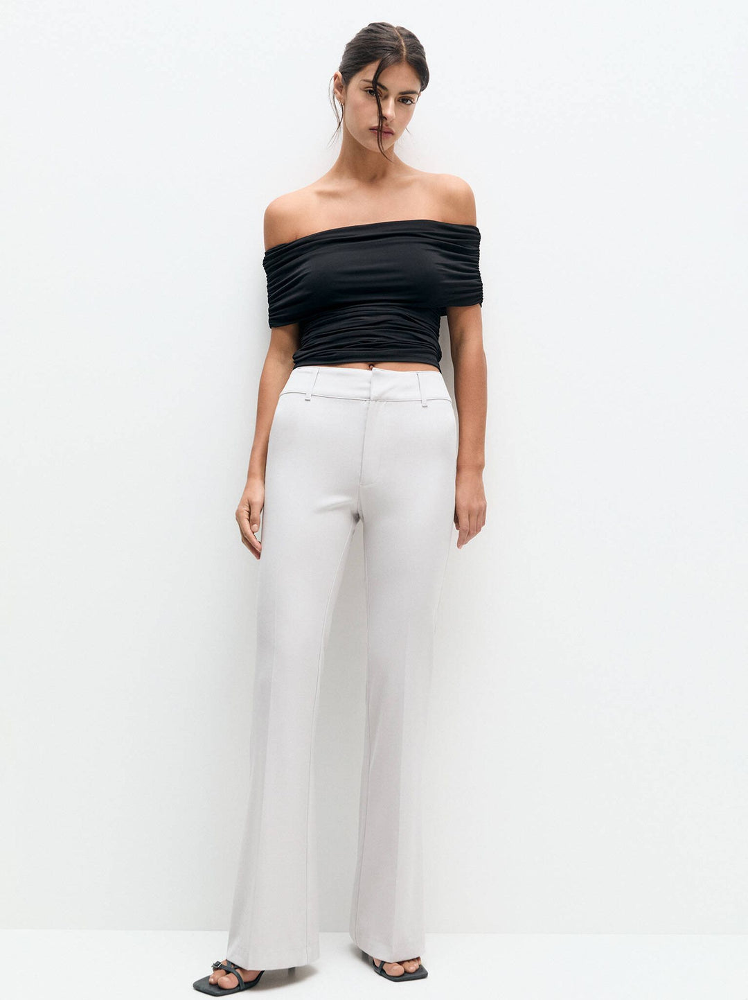 Moudda PULL & BEAR - Pantalon Flare Poches - Tunisie 6