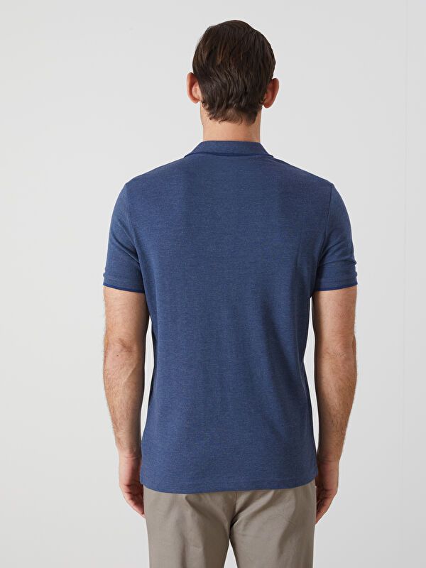 Moudda LC Waikiki - T-shirt col polo basique manches courtes en jersey pour Homme - Tunisie 4