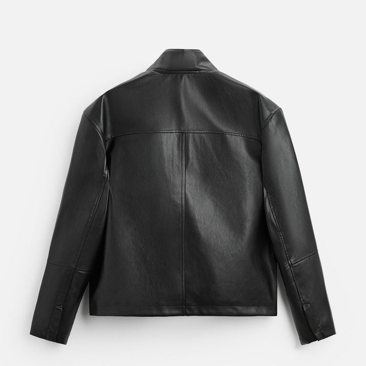 Moudda ZARA - Veste Noire PU - Bonded - Tunisie 2