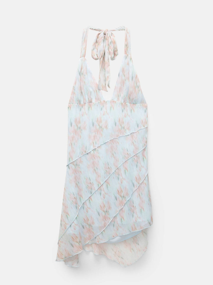 Moudda PULL & BEAR - Robe Asymétrique Fluide - Halter - Tunisie 3