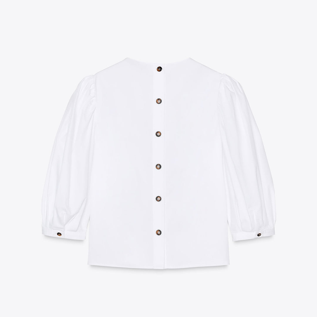 Moudda ZARA - Chemise Popeline - Pinces & Manches Bouffantes - Tunisie 2