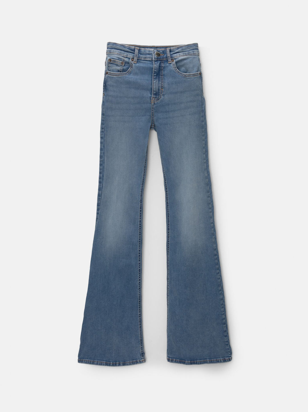 Moudda PULL & BEAR - Pantalon Skinny Flare Blanc Égypte - Tunisie 4