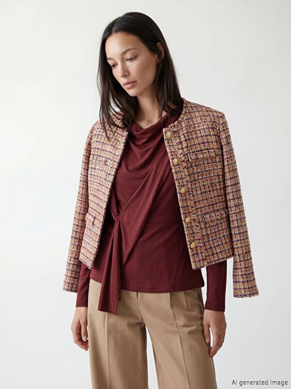 Moudda LC Waikiki - Veste en tissu pour Femme - Tunisie 1