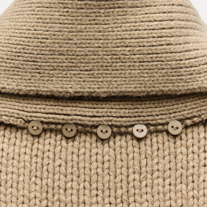 Moudda ZARA - Gilet écharpe tricot épais - Tunisie 4