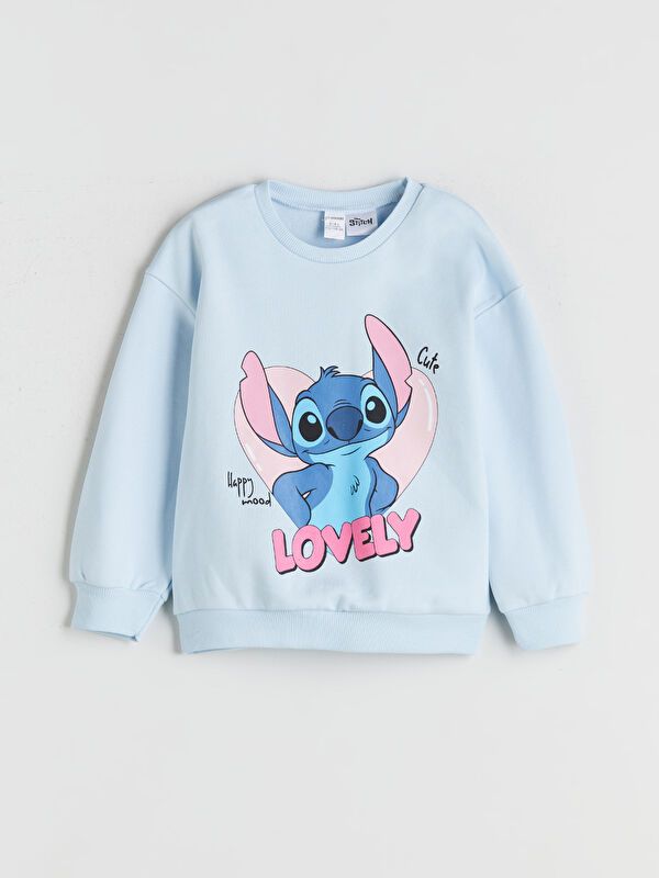 Moudda LC Waikiki - Sweatshirt en jersey sous licence Fille Bleu clair - Tunisie 1