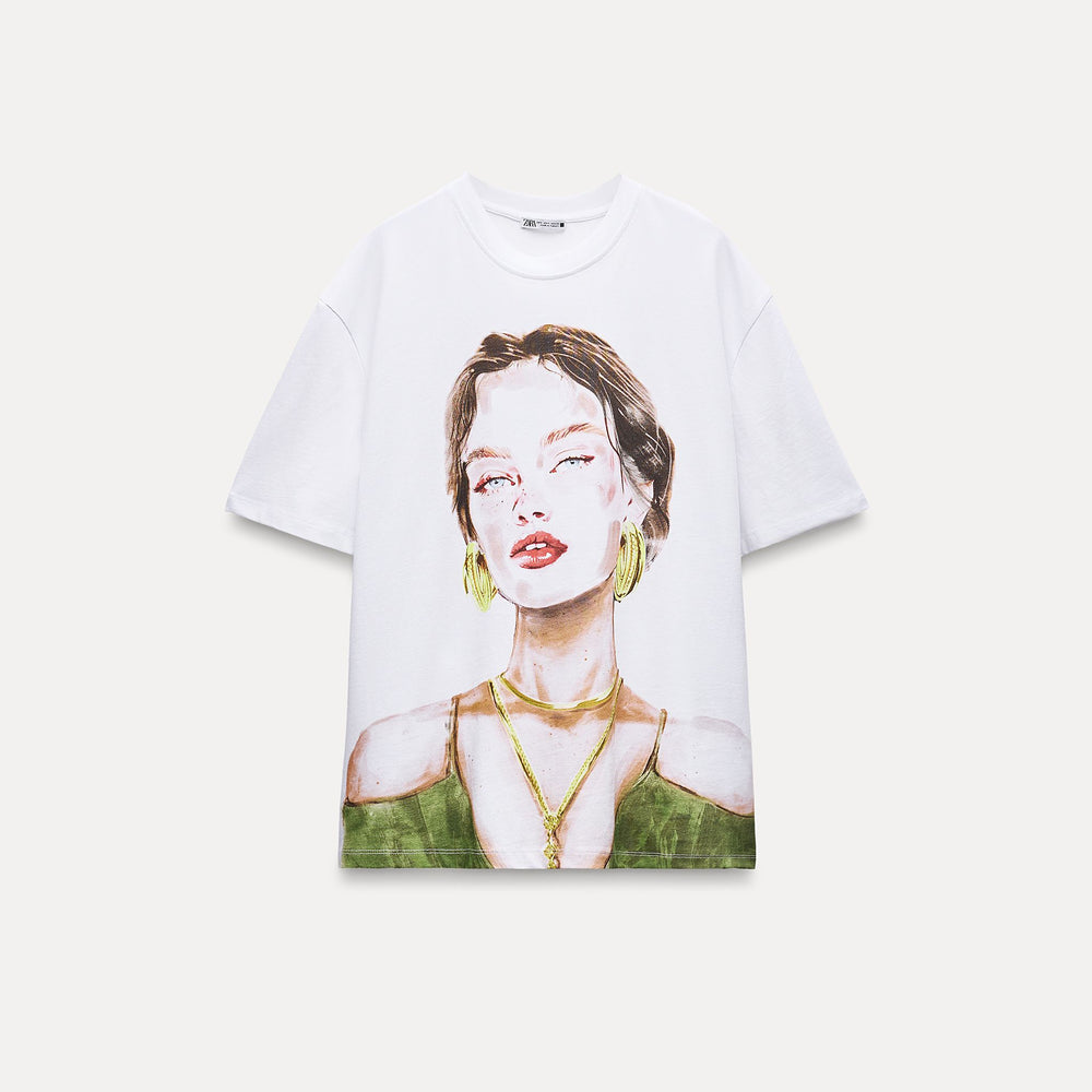 Moudda ZARA - T-shirt Imprimé Fille Aquarelle - Tunisie 2