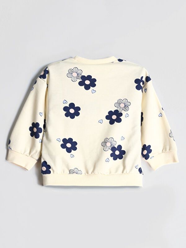 Moudda LC Waikiki - Sweatshirt en jersey Fille Imprimé écru - Tunisie 2