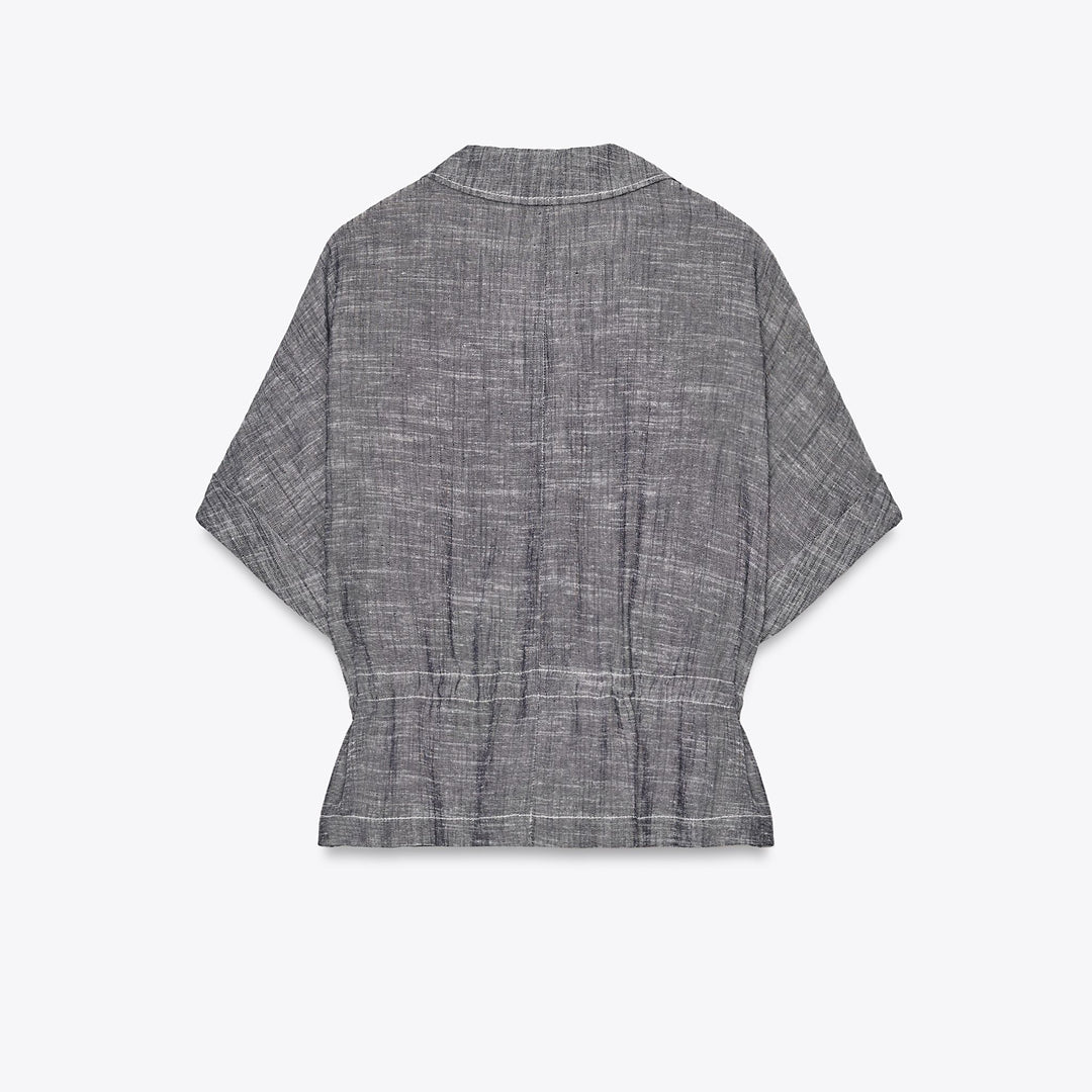 Moudda ZARA - Chemise Saharienne - Lin Indigo - Tunisie 2