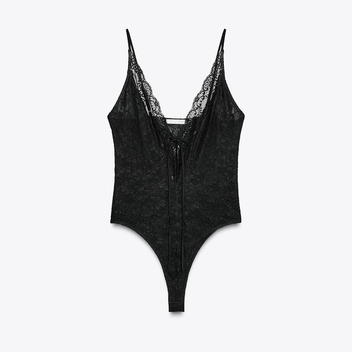 Moudda ZARA - Body Dentelle - Bretelles & Nœud - Tunisie 1