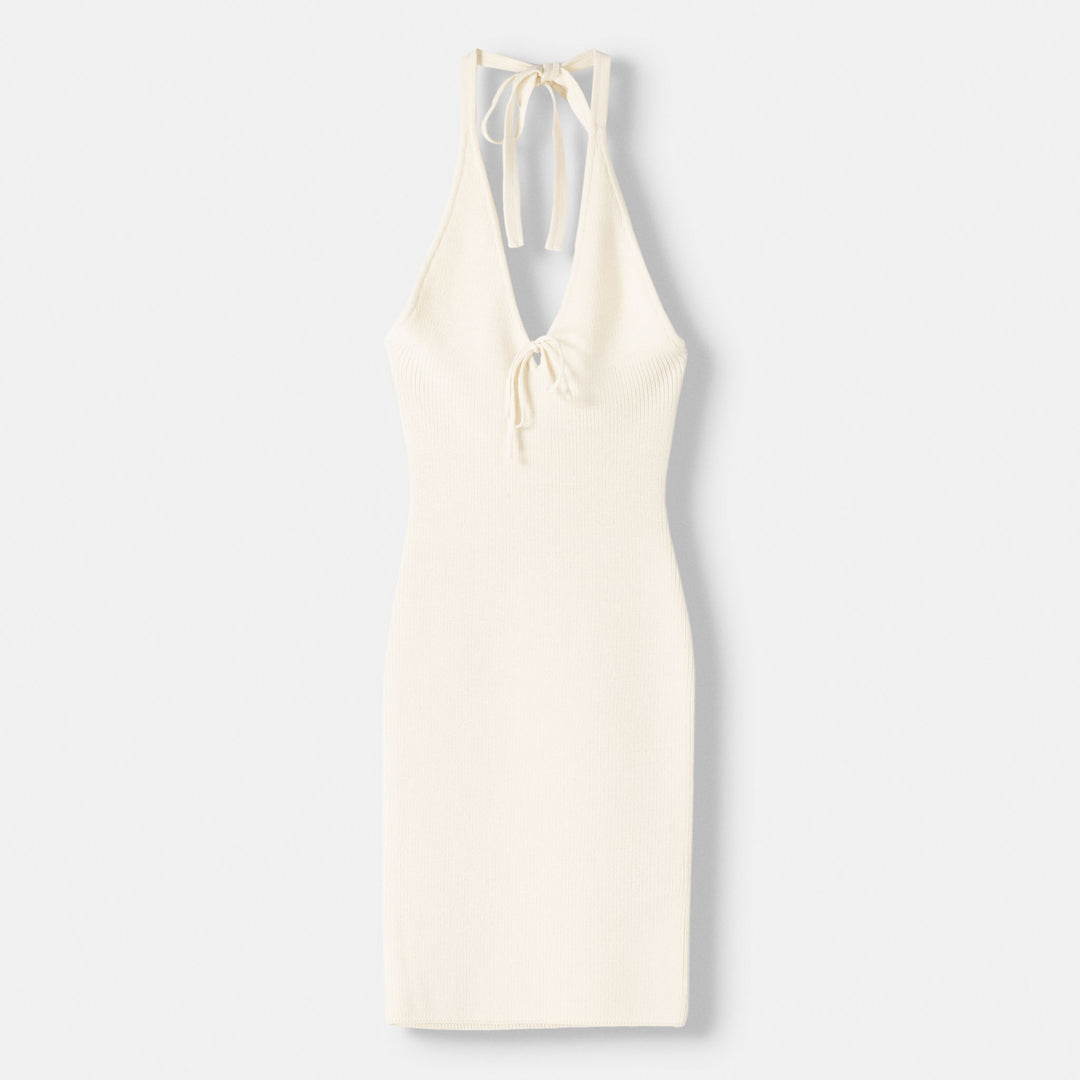 Moudda BERSHKA - Robe Mini à Nœud sur la Poitrine - Tunisie 1