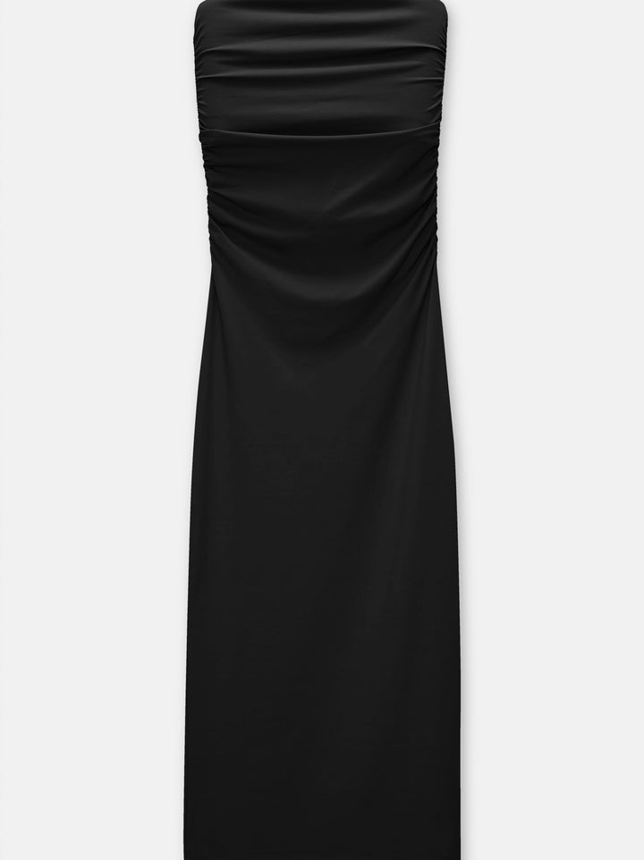 Moudda PULL & BEAR - Robe Polyamide Midi Droite Fronces Latérales - Tunisie 1